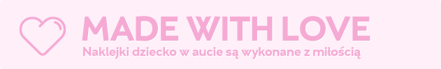 Naklejki dziecko w aucie s wykonane z mioci